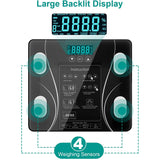 NNEDSZ LCD Scales Body Weight Bathroom Bath room Body Fat Gym Fitness Scale BMI BMR