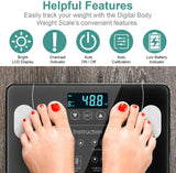 NNEDSZ LCD Scales Body Weight Bathroom Bath room Body Fat Gym Fitness Scale BMI BMR