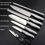 NNEDSZ High-Carbon Stainless Steel 14-Piece Kitchen Knife Set Chefs Cooks Knives Knife Sharpening