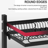 NNEDSZ 65cm 3 tier Over Single Sink Dish Drying Rack Drainer Kitchen Cutlery Holder Storage Organizer