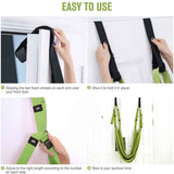 NNEDSZ Green Fitness Yoga Strap Band Waist Trainer Leg Door Swing Adjustable Ballet Dancer