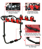 NNEDSZ 3 Bike Universal Cycle Bicycle Car Rear Carrier Rack Hanger Mount for Car Sedan Hatchback Minivan SUV