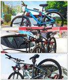 NNEDSZ 3 Bike Universal Cycle Bicycle Car Rear Carrier Rack Hanger Mount for Car Sedan Hatchback Minivan SUV