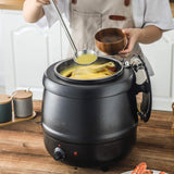 NNEDSZ 10L Restaurant Electric Buffet Food Warmer Commercial Food Warmers Soup Warmer Black