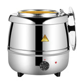 NNEDSZ 10L Restaurant Electric Buffet Food Warmer Commercial Food Warmers Soup Warmer Silver