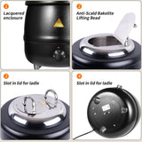 NNEDSZ 13L Restaurant Electric Buffet Food Warmer Commercial Food Warmers Soup Warmer