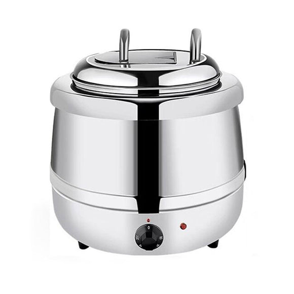 NNEDSZ 13L Restaurant Electric Buffet Food Warmer Commercial Food Warmers Soup Warmer Silver