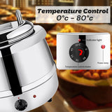 NNEDSZ 13L Restaurant Electric Buffet Food Warmer Commercial Food Warmers Soup Warmer Silver