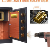 NNEDSZ 45cm Large Digital Electronic Safe Deposit Safe Security Box Office Home Cash Jewelry