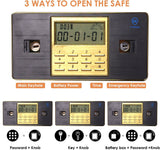 NNEDSZ 45cm Large Digital Electronic Safe Deposit Safe Security Box Office Home Cash Jewelry