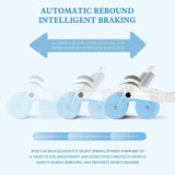 NNEDSZ Elbow Support Automatic Rebound Abdominal Wheel Plank Machine Ab Roller Abs Workout Belly Blue