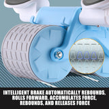 NNEDSZ Elbow Support Automatic Rebound Abdominal Wheel Plank Machine Ab Roller Abs Workout Belly Blue