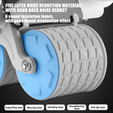 NNEDSZ Elbow Support Automatic Rebound Abdominal Wheel Plank Machine Ab Roller Abs Workout Belly Blue