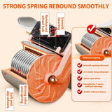 NNEDSZ Elbow Support Automatic Rebound Abdominal Wheel Plank Machine Ab Roller Abs Workout Belly Orange
