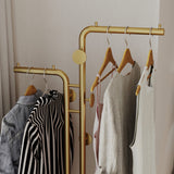 NNEDSZ Metal Coat Rack Marble Base Hooks Clothes Coats Bag Tree Hat Display Hanger Stand Organiser 2 Pole