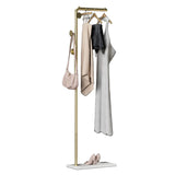 NNEDSZ Metal Coat Rack Marble Base Hooks Clothes Coats Bag Tree Hat Display Hanger Stand Organiser