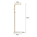 NNEDSZ Metal Coat Rack Marble Base Hooks Clothes Coats Bag Tree Hat Display Hanger Stand Organiser