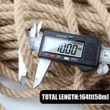 NNEDSZ 50m Sisal 10mm Rope Natural Twine Cord Thick Jute Hemp Manila  Crafting Home Decor