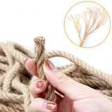NNEDSZ 50m Sisal 10mm Rope Natural Twine Cord Thick Jute Hemp Manila  Crafting Home Decor