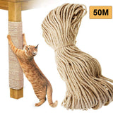 NNEDSZ 50m Sisal 10mm Rope Natural Twine Cord Thick Jute Hemp Manila  Crafting Home Decor