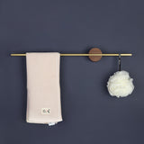 NNEDSZ 60CM Brushed Golden Brass Towel Bar Bathroom Kitchen Hand Towel Rack Holder Hanger