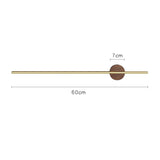 NNEDSZ 60CM Brushed Golden Brass Towel Bar Bathroom Kitchen Hand Towel Rack Holder Hanger