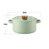 NNEDSZ 3.5L Ceramic Cooking Pot Clay Pot Japanese Donabe Chinese Ceramic Claypot Cookware Stockpot Lid