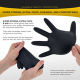 NNEDSZ 100x Nitrile Black Industrial Mechanic Tattoo Food Disposable Gloves Large