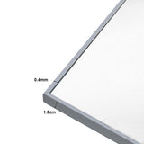 NNEDSZ 40x50cm White Rectangle Wall Bathroom Mirror Bathroom Holder Vanity Mirror Corner Decorative Mirrors