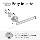 NNEDSZ Toilet Paper Holder Bathroom Paper Roll Holder Roll Holder brushed Silver Wall Mount 304