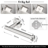 NNEDSZ Toilet Paper Holder Bathroom Paper Roll Holder Roll Holder brushed Silver Wall Mount 304