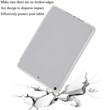 NNEDSZ IPad 10.2 2019 7th Pencil Holder Slim Smart TPU Soft Case Grey