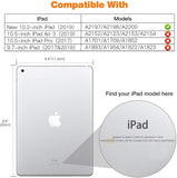 NNEDSZ IPad 10.2 2019 7th Pencil Holder Slim Smart TPU Soft Case Grey