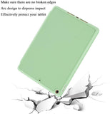 NNEDSZ IPad 10.2 2019 7th Pencil Holder Slim Smart TPU Soft Case Green