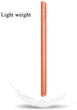 NNEDSZ IPad 10.2 2019 7th Pencil Holder Slim Smart TPU Soft Case Orange