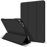 NNEDSZ iPad Pro 11 Inch 2020 Soft Tpu Smart Premium Case Auto Sleep Wake Stand Cover Pencil holder Black