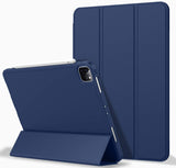 NNEDSZ iPad Pro 11 Inch 2020 Soft Tpu Smart Premium Case Auto Sleep Wake Stand Cover Pencil holder navy blue