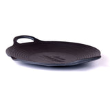 NNEDSZ Cast Iron 36cm Korean Japanese BBQ Barbecue Grill Pan Plate Round Griddle Plate Indoor outdoor