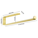 NNEDSZ Gold Kitchen Bathroom Paper Holder Towel Holder Self Adhesive or Screw Mount 31cm