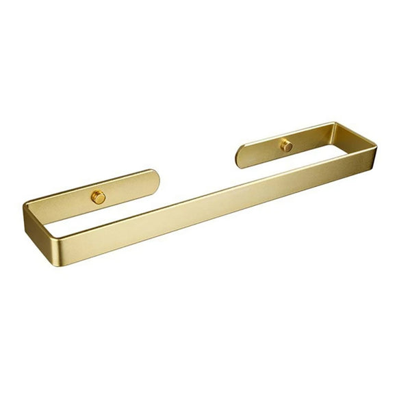NNEDSZ Gold Kitchen Bathroom Paper Holder Towel Holder Self Adhesive or Screw Mount 40cm