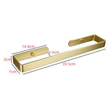 NNEDSZ Gold Kitchen Bathroom Paper Holder Towel Holder Self Adhesive or Screw Mount 40cm