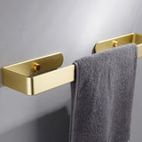NNEDSZ Gold Kitchen Bathroom Paper Holder Towel Holder Self Adhesive or Screw Mount 40cm