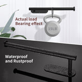 NNEDSZ Kitchen Paper Holder Under Cabinet Wall Mount Adhesive Paper Towel Holder  Black