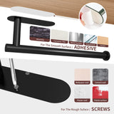 NNEDSZ Kitchen Paper Holder Under Cabinet Wall Mount Adhesive Paper Towel Holder  Black