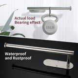 NNEDSZ Kitchen Paper Holder Under Cabinet Wall Mount Adhesive Paper Towel Holder  Silver