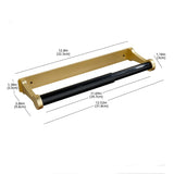 NNEDSZ Kitchen Paper Holder Under Cabinet Screw Wall Mount Adhesive Paper Towel Holder Rectangle Gold