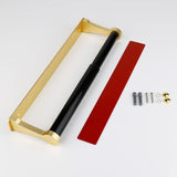 NNEDSZ Kitchen Paper Holder Under Cabinet Screw Wall Mount Adhesive Paper Towel Holder Rectangle Gold