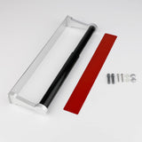NNEDSZ Kitchen Paper Holder Under Cabinet Screw Wall Mount Adhesive Paper Towel Holder Rectangle Silver
