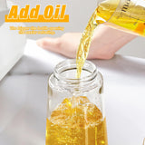NNEDSZ 600ml 2 in 1 Glass Oil Sprayer Dispenser Kitchen Sprayz Cooking Baking Oil Bottle BBQ SpGreen