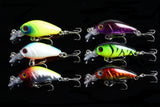 NNEDSZ 6x 4.5cm Popper Crank Bait Fishing Lure Lures Surface Tackle Saltwater